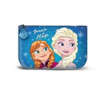 Disney-Monedero Cuadrado Pequeño, 10 x 7 cm, Azul Frozen 2