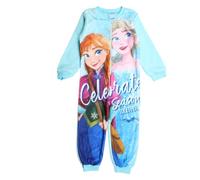 Disney Mono Polar congelado Juego de Pijama, Azul, 8 años para Niñas