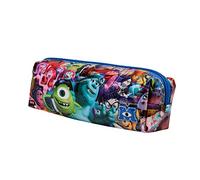 Disney Monstruos S.A. University-Estuche Portatodo Cuadrado, Multicolor, 21 x 7 cm