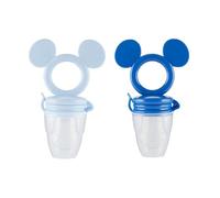 Disney Mordedor de Mickey y Minnie con alimentador de frutas, diseño seguro y duradero para calmar los dolores de dentición de tu bebé
