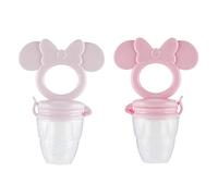 Disney Mordedor de Mickey y Minnie con alimentador de frutas, diseño seguro y duradero para calmar los dolores de dentición de tu bebé