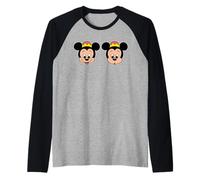Disney Morty & Ferdie Mouse Big Face Character Trip Matching Camiseta Manga Raglan