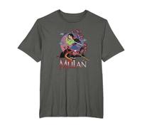 Disney Mulan And Mushu Collage Portrait Logo Camiseta