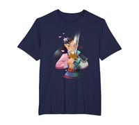Disney Mulan Anime Half Girl Half Warrior Camiseta, Hombre tallas grandes, Azul Marino, 3X Alto