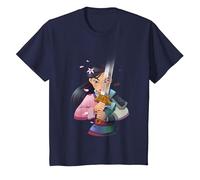 Disney Mulan Anime Half Girl Half Warrior Camiseta, Niños, Azul Marino, 12 años