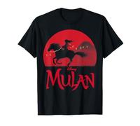 Disney Mulan Live Action - Silueta de Mulan & Khan Sunset Camiseta