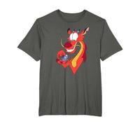 Disney Mulan Mushu And Cri-Kee Pocket Logo Camiseta