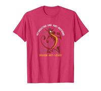 Disney Mulan Mushu Dragon Not Lizard Portrait Camiseta, Hombre, Rojo Jaspeado, M