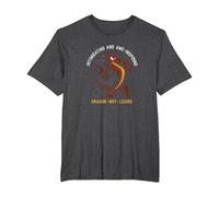 Disney Mulan Mushu Dragon Not Lizard Portrait Camiseta, Hombre tallas grandes, Jaspeado Oscuro, 6X Alto