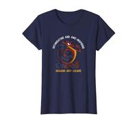 Disney Mulan Mushu Dragon Not Lizard Portrait Camiseta, Mujer, Azul Marino, XXL