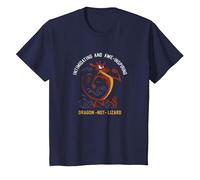 Disney Mulan Mushu Dragon Not Lizard Portrait Camiseta, Niños, Azul Marino, 4 años
