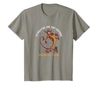 Disney Mulan Mushu Dragon Not Lizard Portrait Camiseta, Niños, Pizarra, 12 años