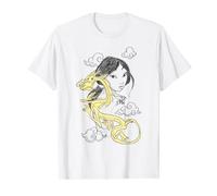 Disney Mulan & Mushu Portrait Outline Camiseta
