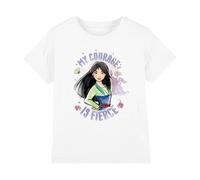 Disney Mulan My Courage Is Fierce Girls T Shirt, 12-13 A
