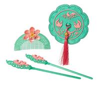Disney Mulan Set, Role Play Hair Accessory Espejo, Peine para el Cabello, Palos y pasadores, para niñas a Partir de 3 años, Medium (Jakks Pacific Inc. 208961)