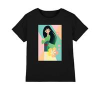 Disney Mulan Simplistic Illustration Girls T Shirt, 3-4 A