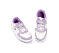 Disney Zapatillas Lilo & Stitch para niña en Morado y Blanco | Calzado Infantil con Cierre de Velcro | Personajes de Stitch y Ángel | Zapatos para Jugar a Diario | Artículos niños