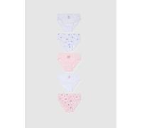 DISNEY, Multipack De Braguitas Multicolor Para Niña En Algodón Puro Ajuste Regular, Niña, Blanco/rosa, Talla: 9-10