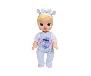 Disney Muñeca bebé Darlings Stitch Feature con Cabello Rubio, Oficial de Jakks Pacific, con Luces mágicas Brillantes, Incluye Varita, Botella de Polvo de Hadas, Diadema y Certificado de Nacimiento.