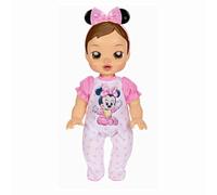 Disney Muñeca bebé Minnie Mouse Darlings con Cabello castaño, de Jakks Pacific, con Efectos mágicos de Brillo y luz, Que Incluye Varita mágica, Frasco de Polvo de Hadas
