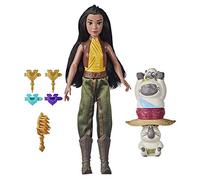 Disney Muñeca con set Fortaleza y estilo de Raya y el último dragón, rizador, juguete para niños de 5 años