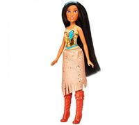 Disney, Muñeca de Pocahontas Royal Shimmer Princess, muñeca con Falda y Accesorios, Juguete para niños a Partir de 3 años