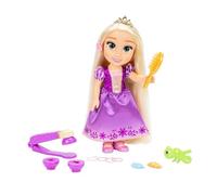 Disney Muñeca Princess Rapunzel con Luces y Funciones de Peinado | Cabello Magico que Cambia de color con luz UV, incluye cepillo y accesorios para el cabello, diseño detallado, para niñas 3+