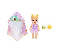 Disney Muñeca Rapunzel Princess para la Hora del baño, 30 cm | Jakks Pacific, cambia de color al contacto con el agua, incluye rociadores y toalla Pascal