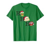 Disney Muppets Kermit Miss Piggy and Animal Holiday Camiseta, Hombre, Verde Kelly, S