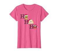Disney Muppets Kermit Miss Piggy and Animal Holiday Camiseta, Mujer, Rosa jaspeado, S
