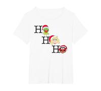 Disney Muppets Kermit Miss Piggy and Animal Holiday Camiseta, Mujer tallas grandes, Blanco, 2XL Grande