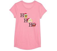 Disney Muppets Kermit Miss Piggy and Animal Holiday Camiseta, Niñas, Rosado, S