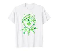 Disney Muppets Kermit the Frog in Clovers St Patrick’s Day Camiseta, Hombre, Blanco, 3XL