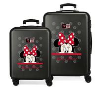 Disney My Pretty Bow Juego de Maletas Negro 55/68 cms Rígida ABS Cierre de combinación Lateral 104L 2,66 kgs 4 Ruedas Dobles 0
