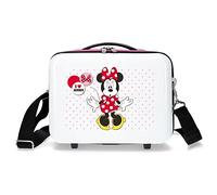 Disney Neceser adaptable a trolley Enjoy The Day, color Blanco/Rosa