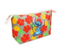 Disney Neceser Mujer Cosméticos Estuche Neceser Maquillaje Makeup Bag Bolsa de Aseo Mujer Viaje Accesorios Mickey Lilo y Stitch Regalos Niña Chica Adolescente Mujer (Multicolor)