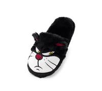 Disney Cinderella Lucifer Slippers Fluffy Cat Womens Ladies Black 36-37 EU