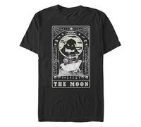 Disney Nightmare Before Christmas The Moon Men's Tops Short Sleeve tee Shirt Camiseta, Negro, XXL Grande Alto para Hombre