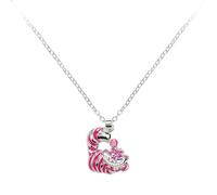 Disney Collar Gato de Cheshire (Alicia en el país de las maravillas) con colgante y piedra