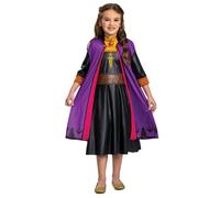 Disney Official Classic Anna Dress Frozen Travelling, Frozen Anna Costume Kids D