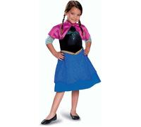 Disfraz Disney Frozen Oficial Disfraz Frozen Anna Niña, Vestido Anna Frozen Niña Talla S, Niñas de 4 a 6 Años