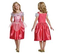 Disney Oficial Clásico - Disfraz Bella Durmiente Niña, Disfraz Aurora Niña Disney, Vestido Bella Durmiente Niña, Vestido Princesa Aurora, Disfraz Princesa Niña, Disfraz Carnaval Niña Tallas S,M
