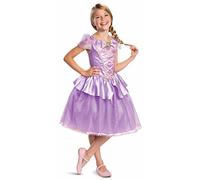 Disney Oficial Deluxe - Disfraz Rapunzel Niña, Disfraz Princesa Niña, Vestido Rapunzel Niña, Disfraces Rapunzel Niña, Disfraz Princesa Disney Niña, Disfraz Carnaval Navidad Talla S