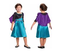 Disney Oficial-Disfraz Anna Frozen Niña Reina De Arendelle, Disfraz Ana Frozen Niña, Disfraz Frozen Anna Niña, Vestido Anna Frozen Niña, Vestido Frozen Niña, Anna Frozen Disfraz Niña Talla S