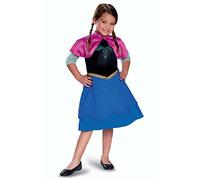Disfraz Disney Frozen Oficial Disfraz Frozen Anna Niña, Vestido Anna Frozen Niña Talla S, Niñas de 4 a 6 Años
