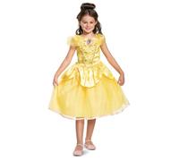 Disney Oficial - Disfraz Bella y Bestia Niña Deluxe Vestido Princesa Niña, Disfraz Princesa Niña Carnaval En Talla S