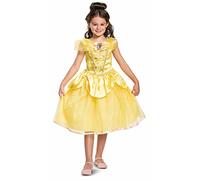 Disney Oficial - Disfraz Bella y Bestia Niña Deluxe Vestido Princesa Niña, Disfraz Princesa Niña Carnaval En Talla M