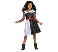 Disney Villanos - Disfraz Cruella Oficial Disney - Talla M - Niñas 7/8 Años