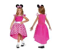 Disney Mickey - Disfraz Minnie Mouse Oficial - Incluye Disfraz y Diadema con orejas - Talla S (4-6 Años)