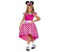 Disney Oficial Disfraz Minnie Mouse niña – Vestido y orejas – Carnaval – Talla S